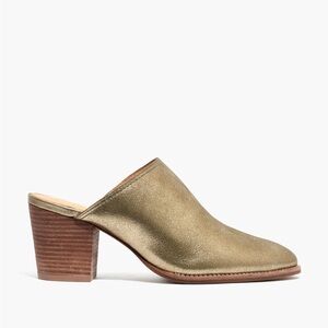 Madewell The Harper Mule in Metallic